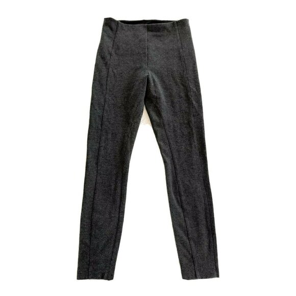 Lysse Women's Size Small Seamed Ponte Pull On Charcoal Gray Leggings - Picture 2 of 8